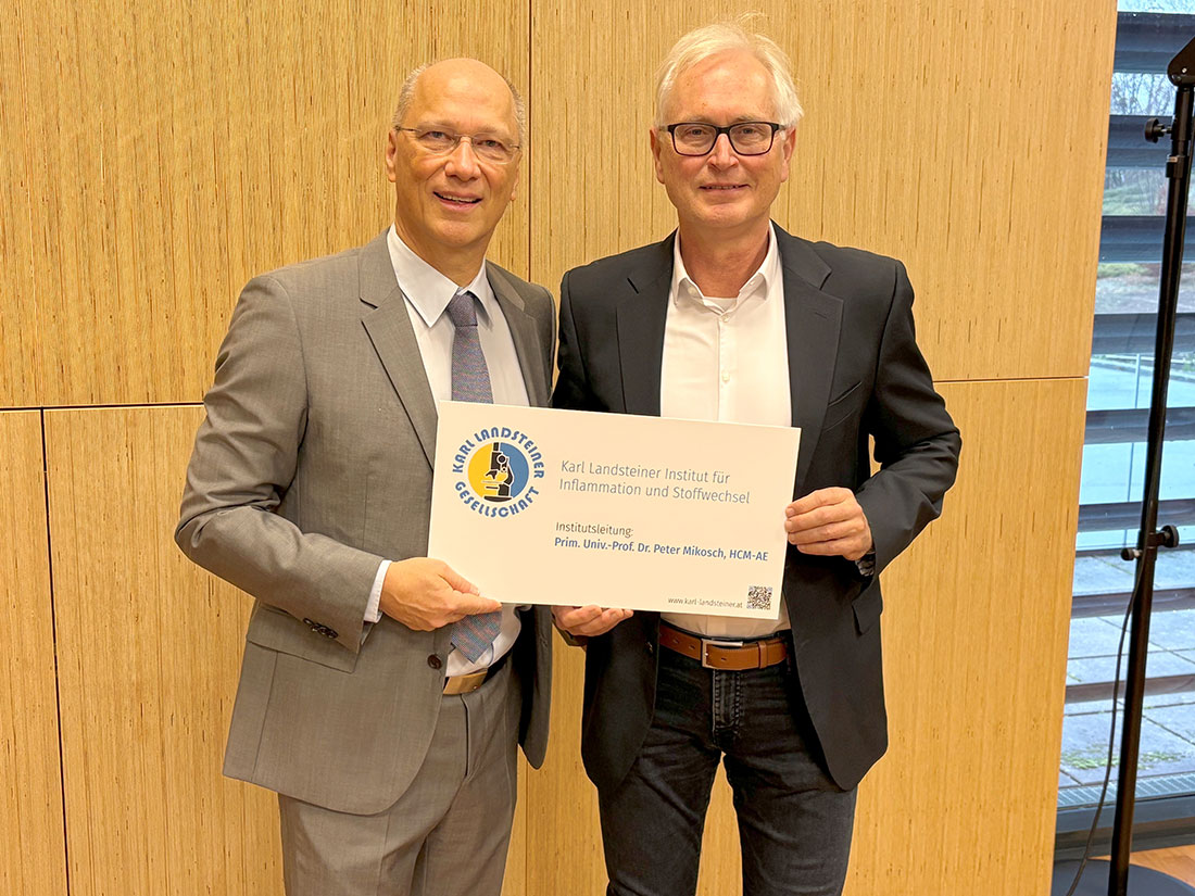 Übergabe der Institutstafel am 15.11.2025